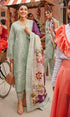 Lawn 3pc chikenkari heavy embroidered suit